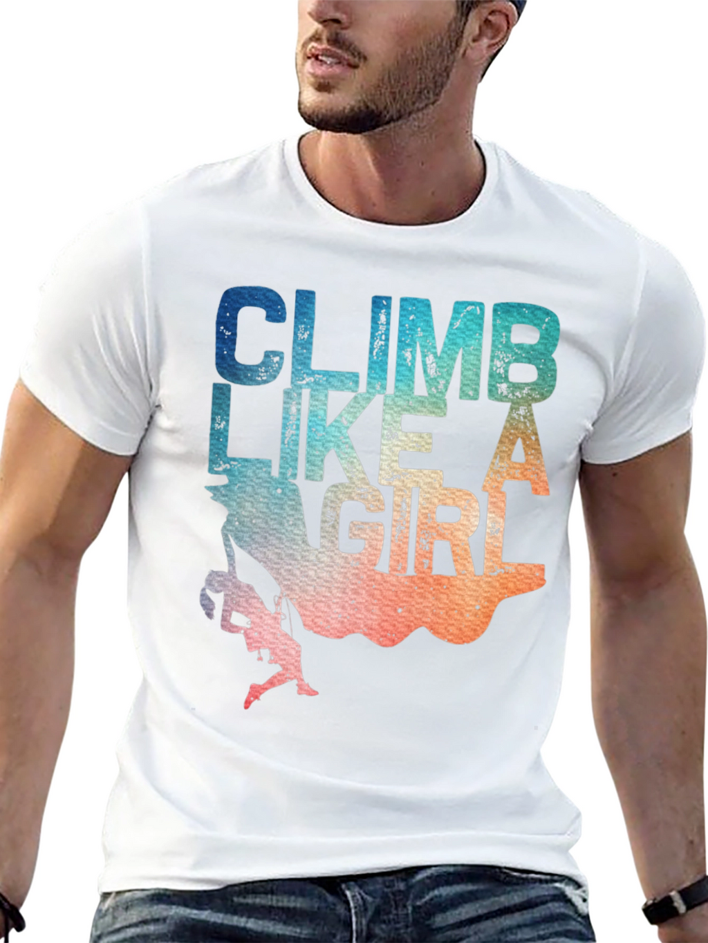 Climb Like A Girl T-Shirt - Rock Climbing Apparel