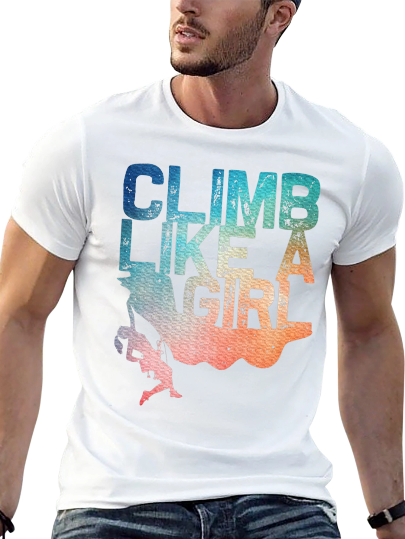 Climb Like A Girl T-Shirt - Rock Climbing Apparel