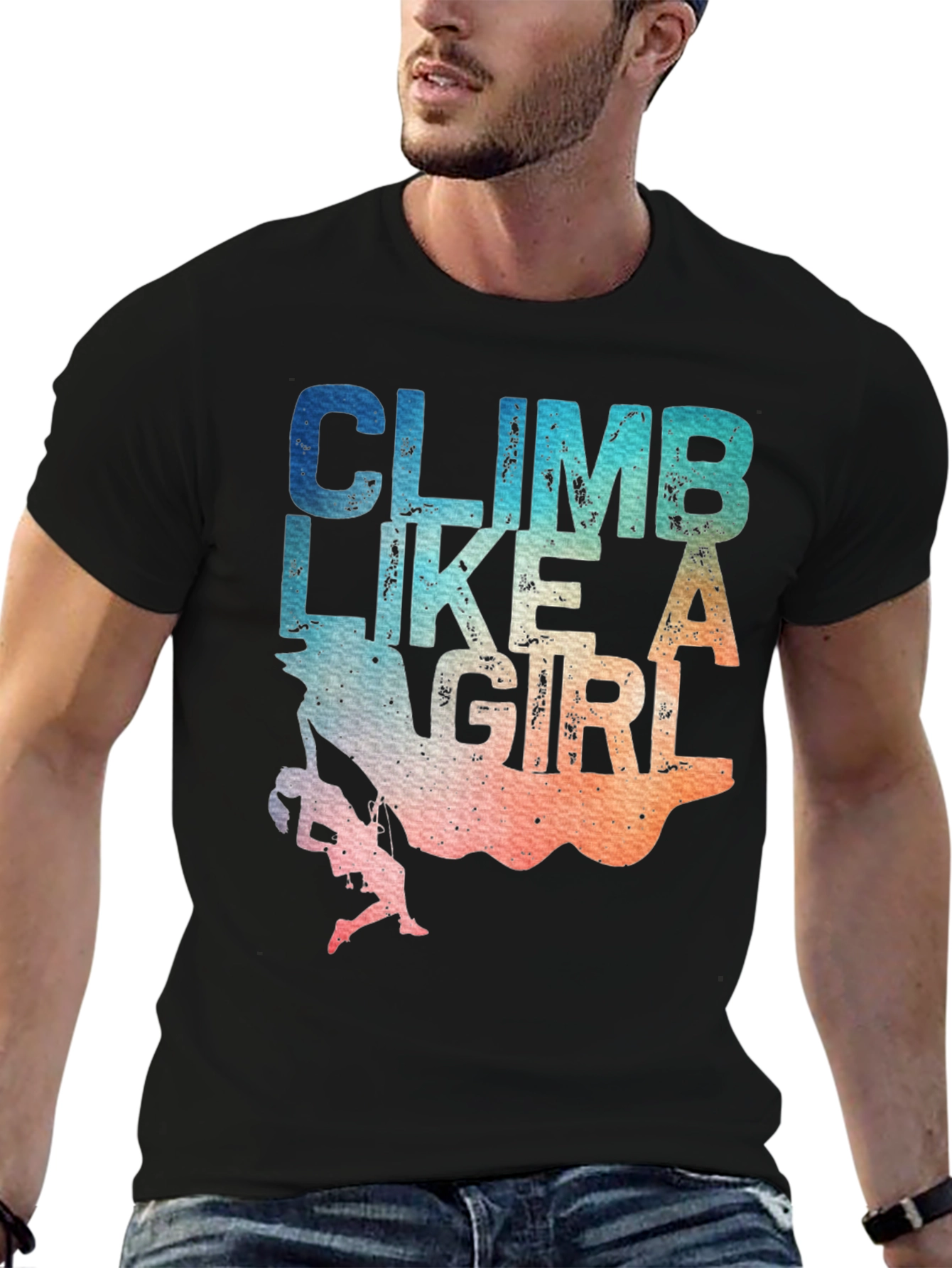 Climb Like A Girl T-Shirt - Rock Climbing Apparel