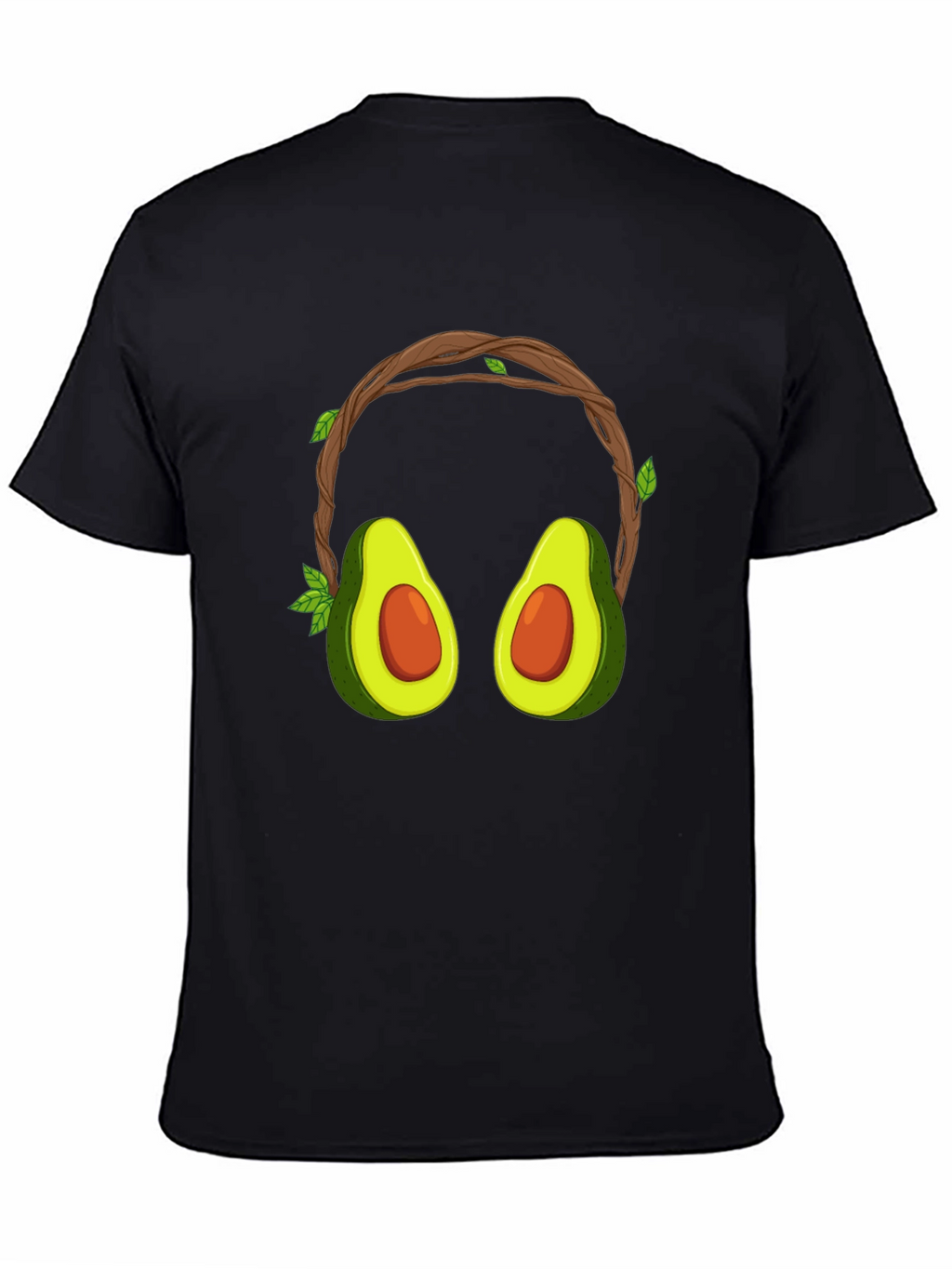 Avocado Headphone Graphic T-Shirt