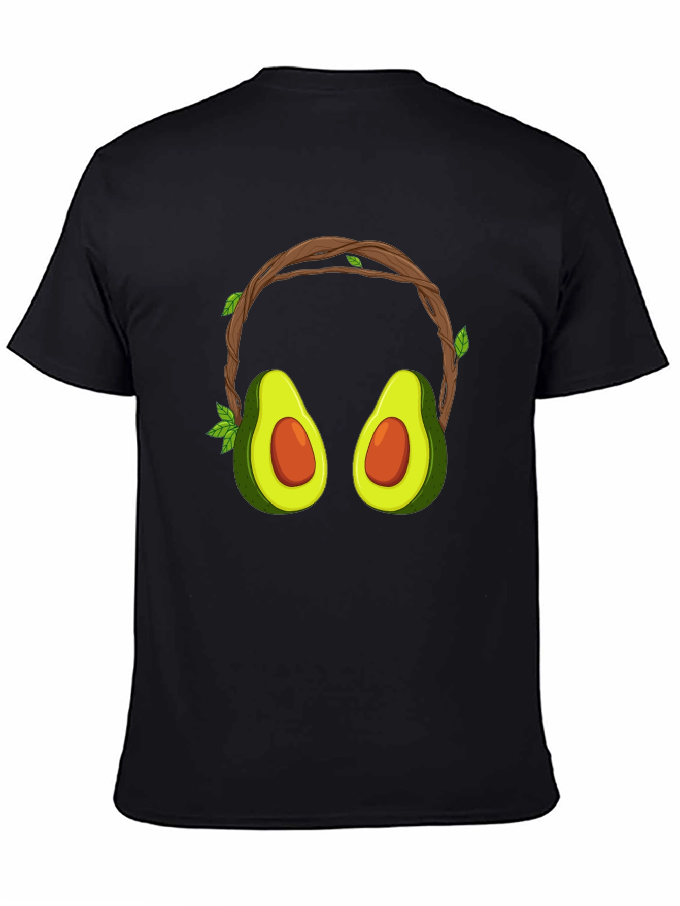 Avocado Headphone Graphic T-Shirt