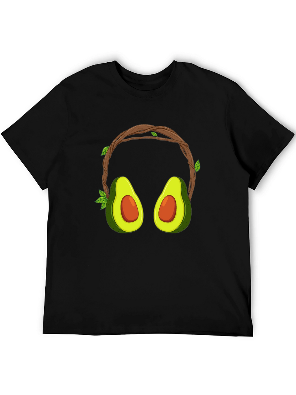 Avocado Headphone Graphic T-Shirt