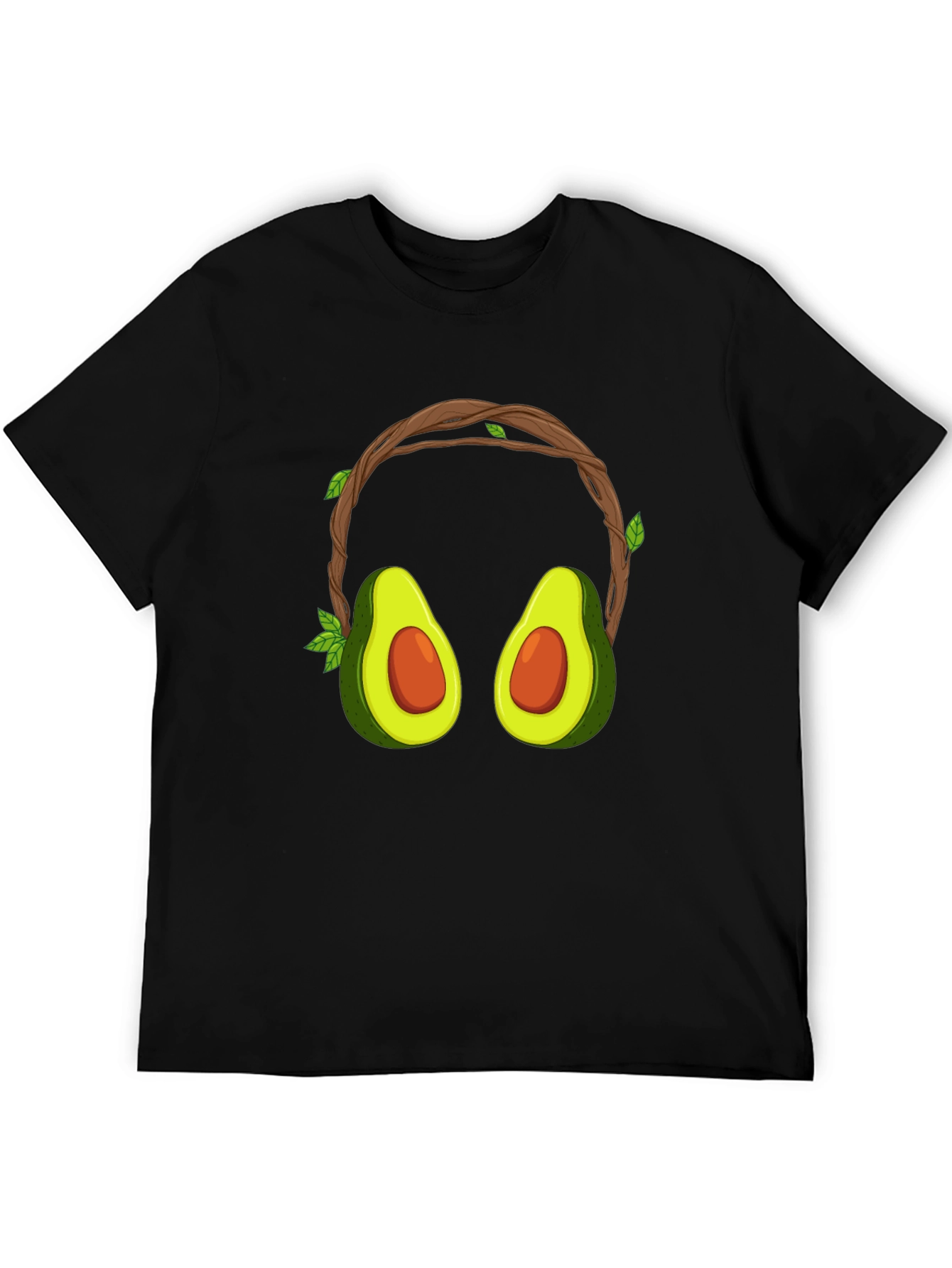 Avocado Headphone Graphic T-Shirt