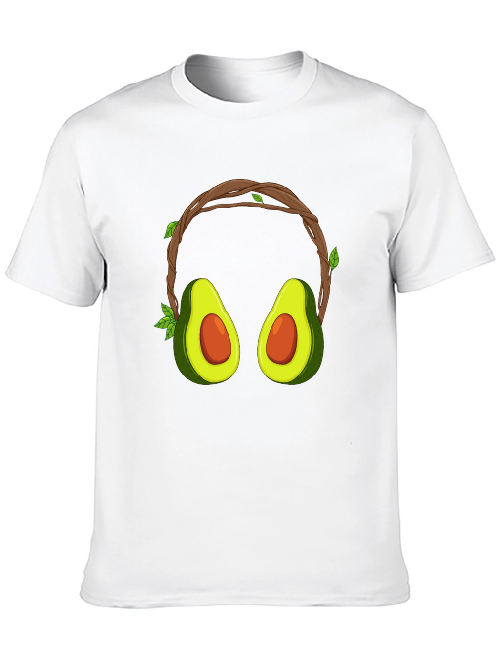 Avocado Headphone Graphic T-Shirt