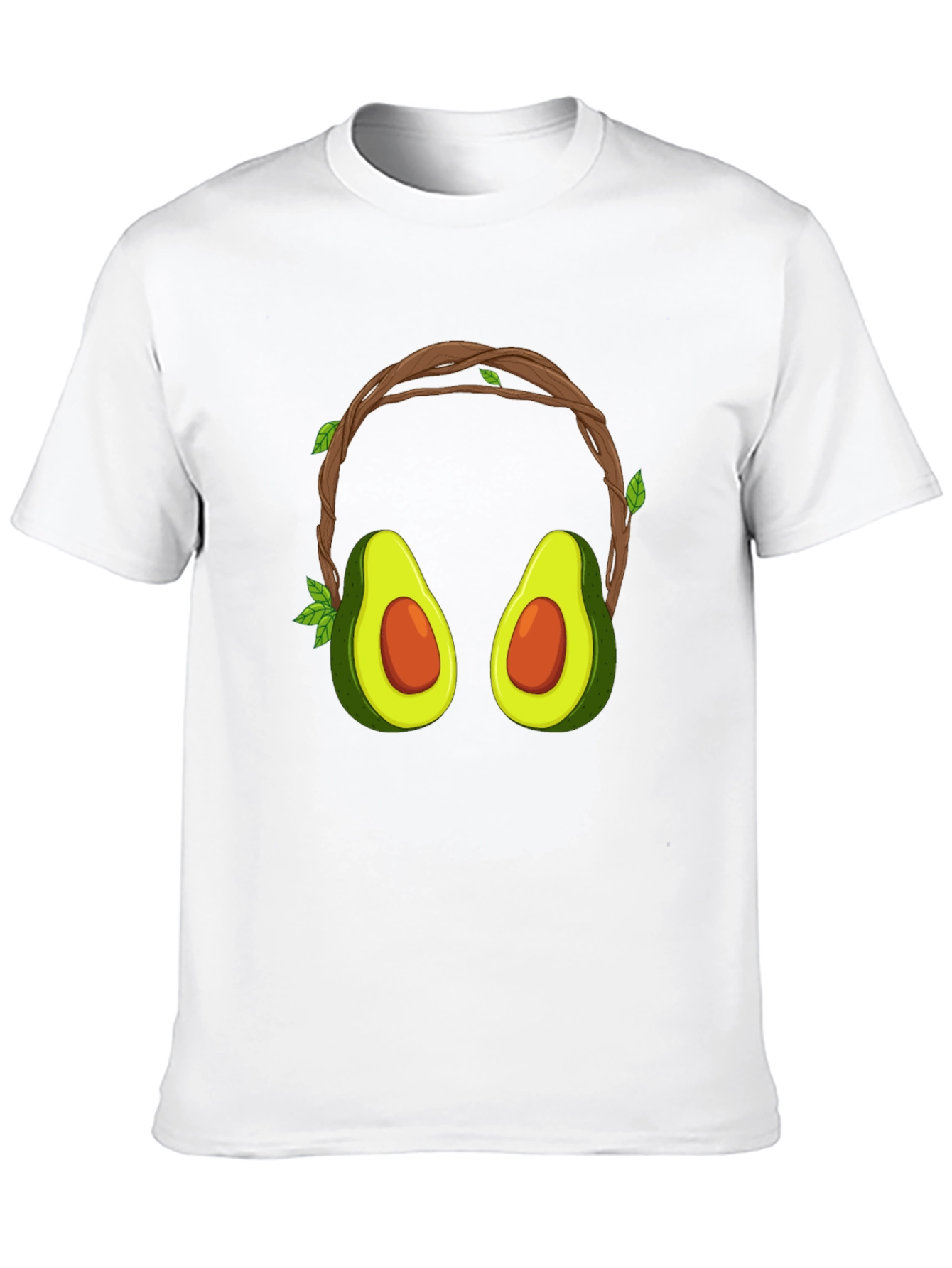 Avocado Headphone Graphic T-Shirt