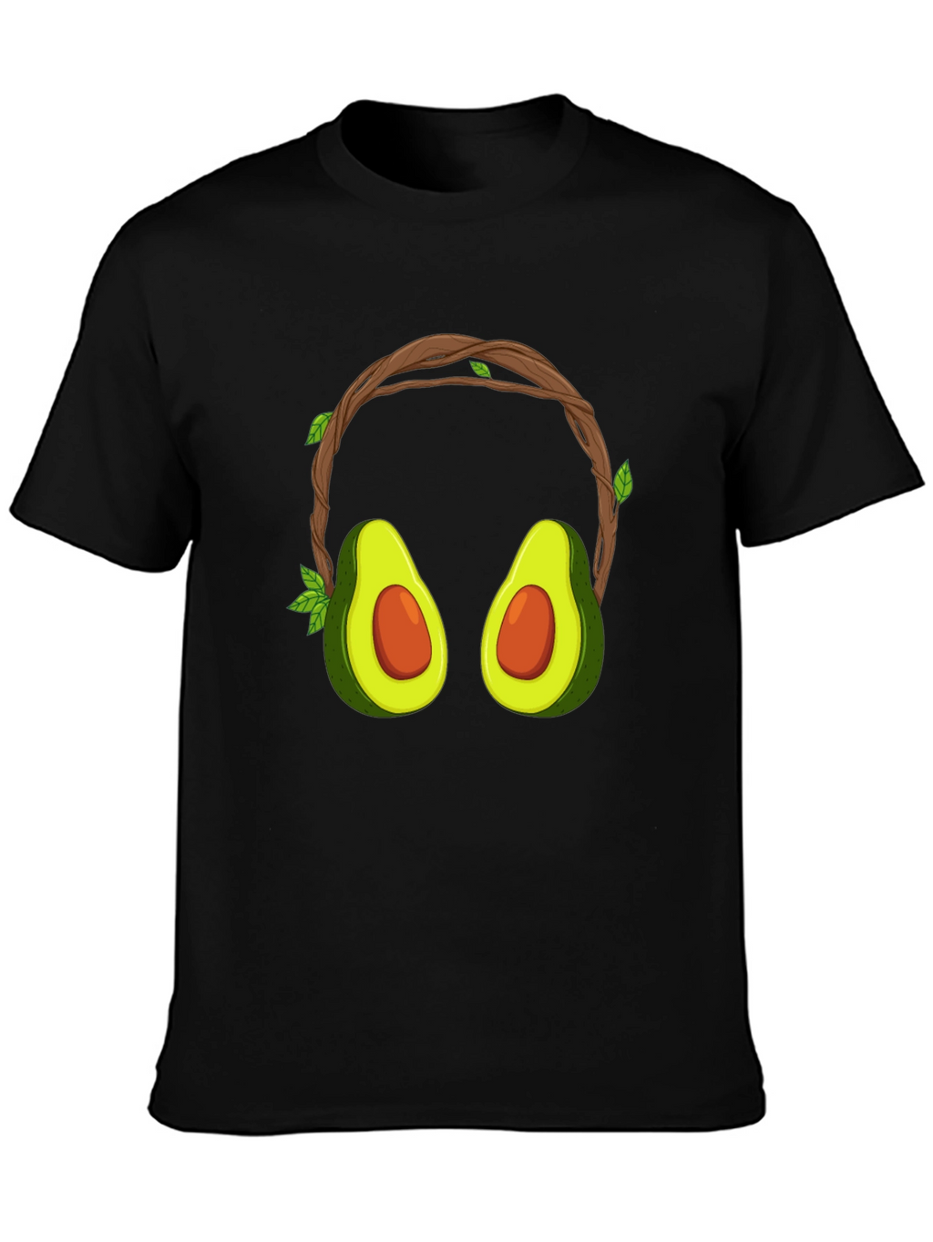 Avocado Headphone Graphic T-Shirt