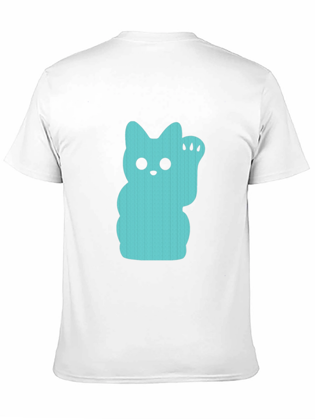 Lucky Cat Graphic Tee - Black Crew Neck