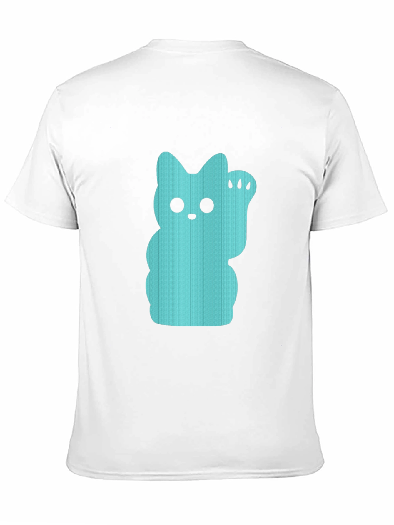 Lucky Cat Graphic Tee - Black Crew Neck