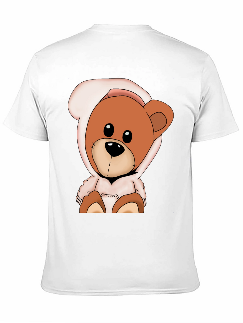 Teddy Bear Hoodie Graphic T-Shirt