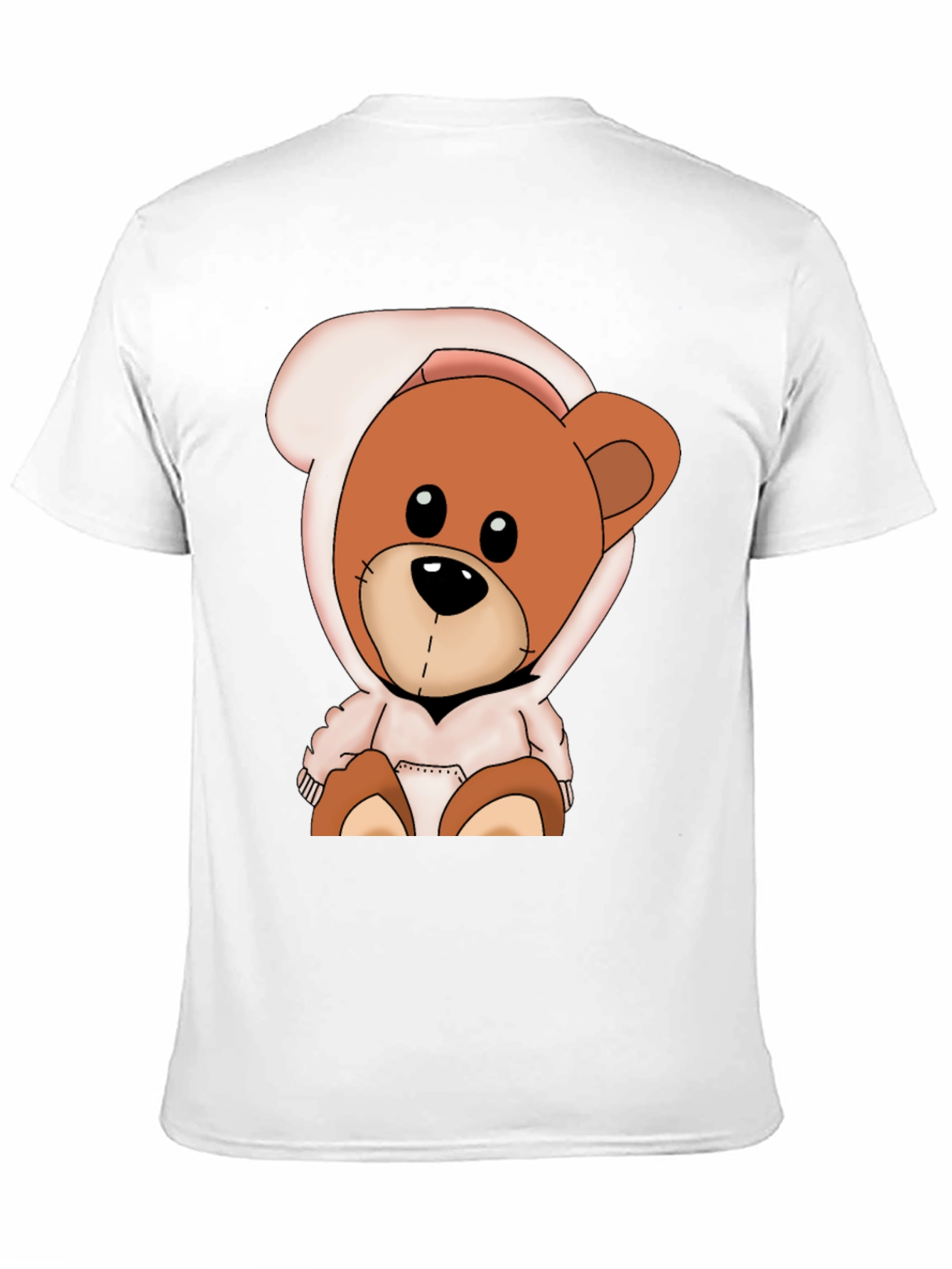 Teddy Bear Hoodie Graphic T-Shirt