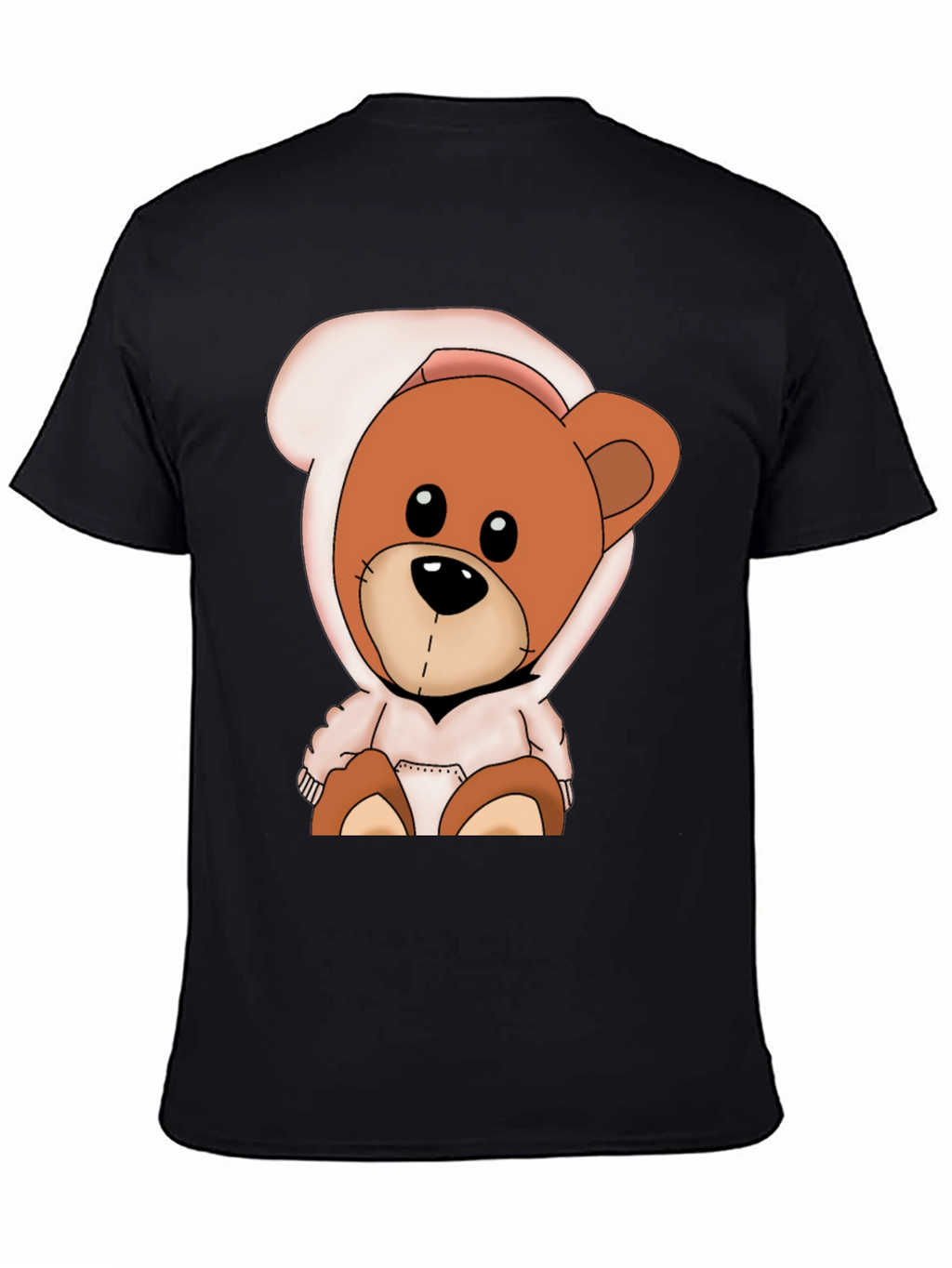 Teddy Bear Hoodie Graphic T-Shirt