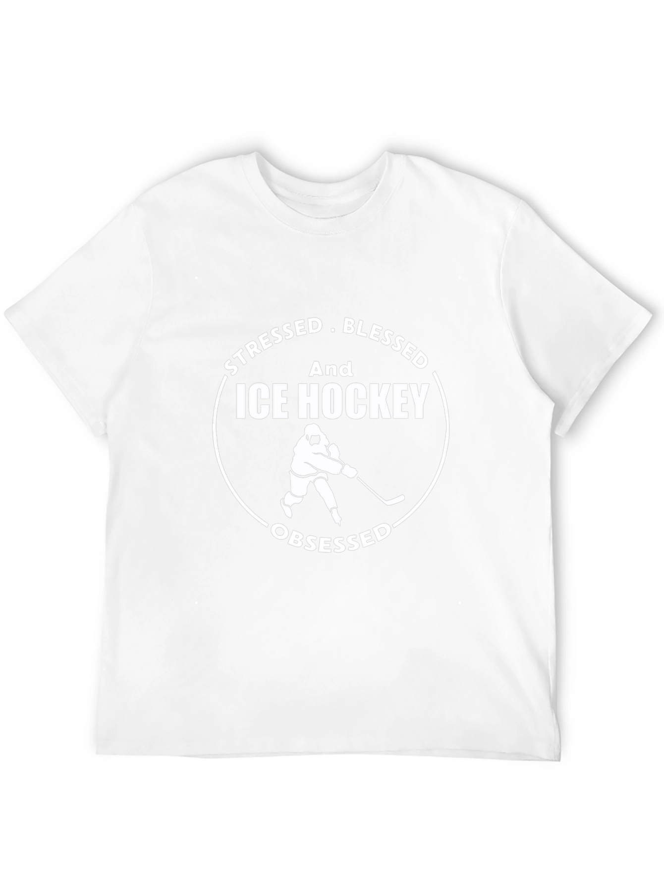Stressed Blessed Ice Hockey Obsessed T-Shirt