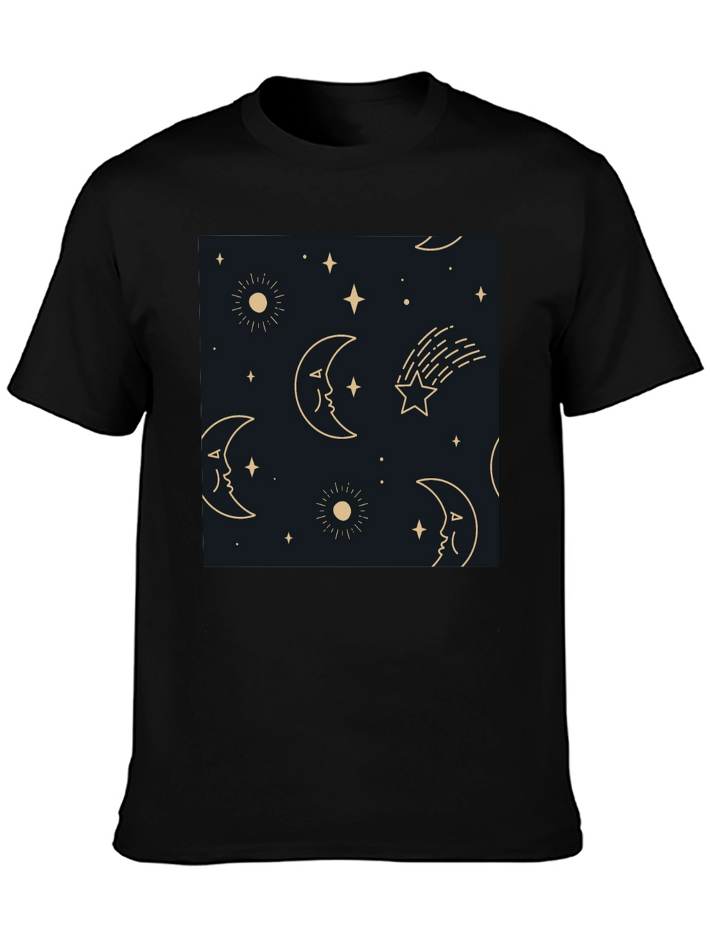 Celestial Dreamscape Tee - Stars Moons Comfort
