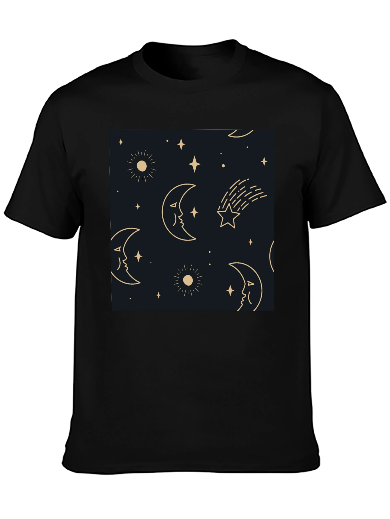 Celestial Dreamscape Tee - Stars Moons Comfort