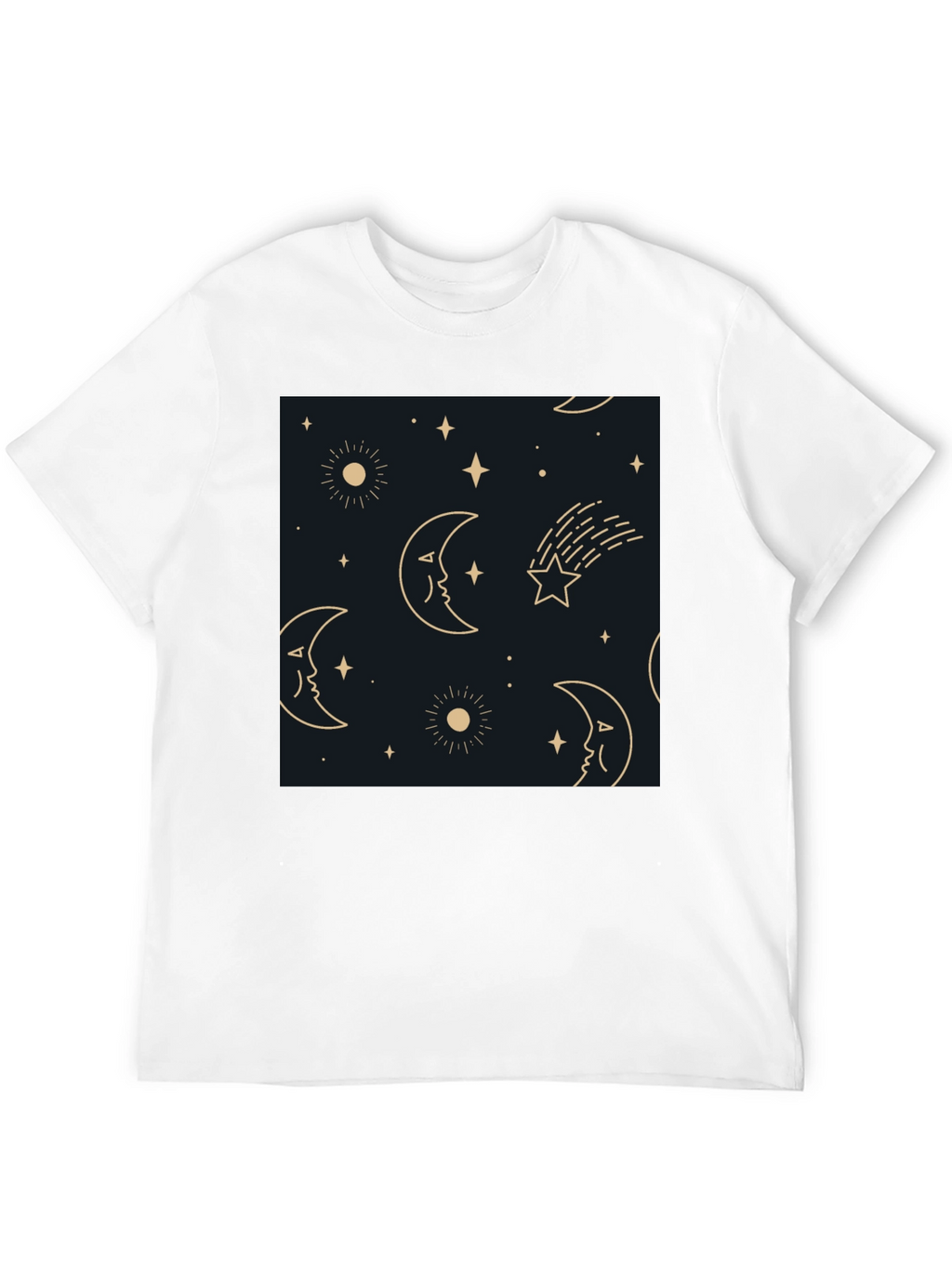 Celestial Dreamscape Tee - Stars Moons Comfort