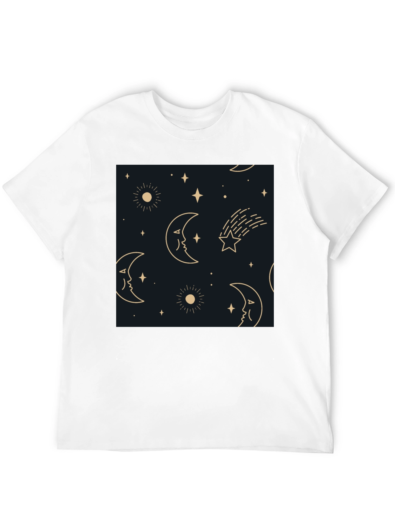 Celestial Dreamscape Tee - Stars Moons Comfort