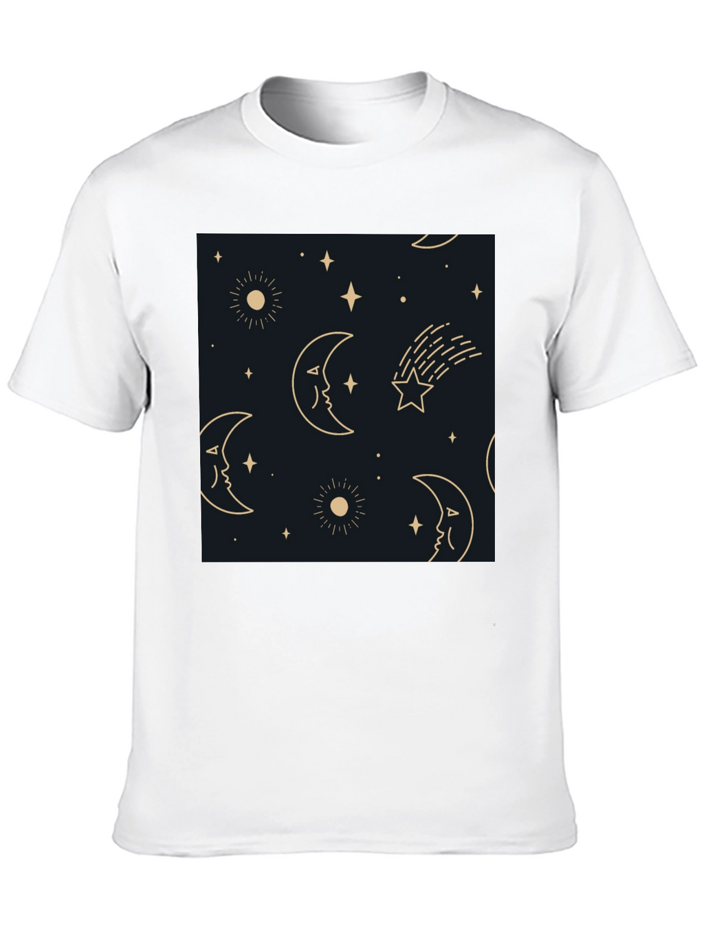 Celestial Dreamscape Tee - Stars Moons Comfort