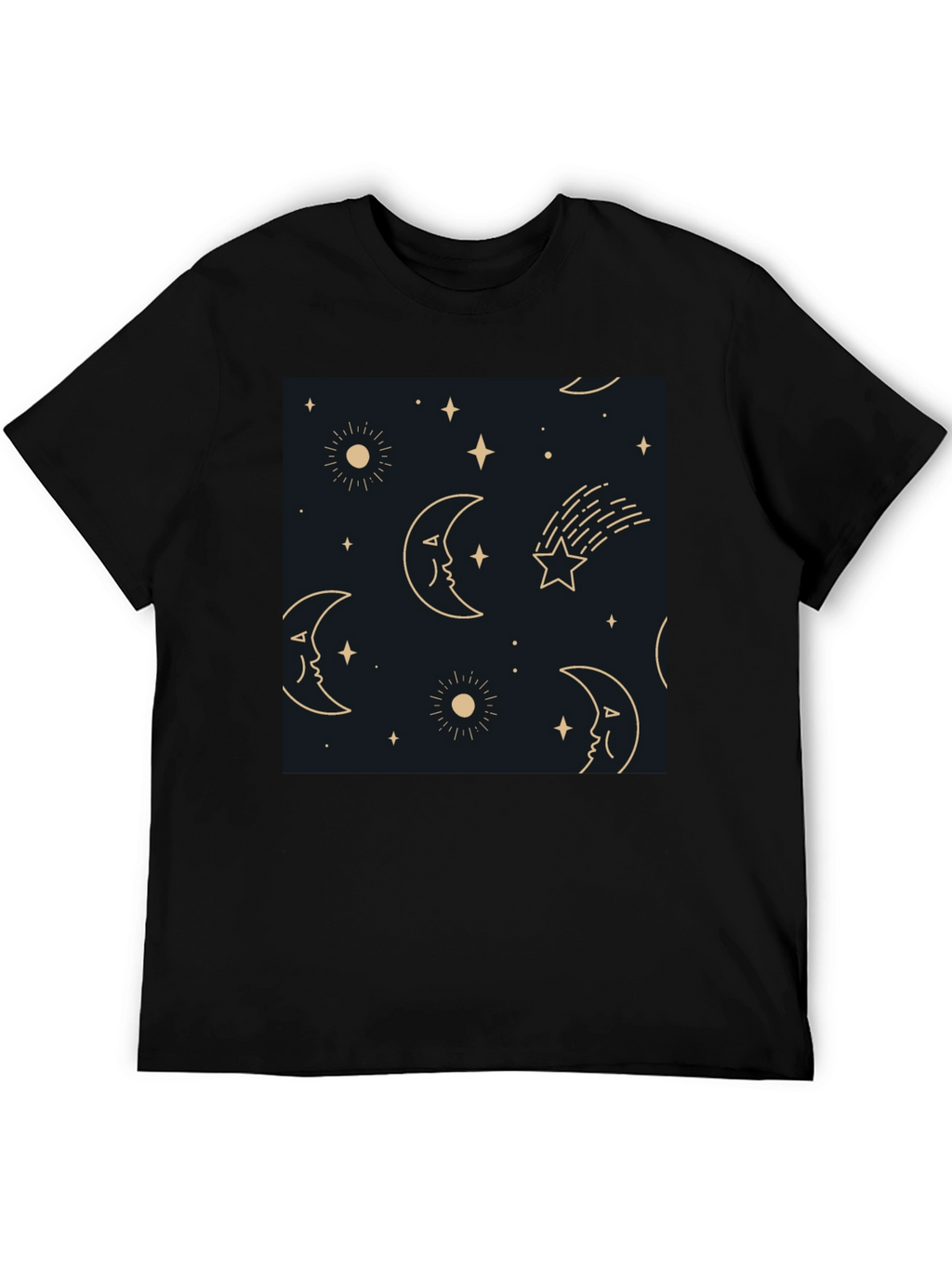 Celestial Dreamscape Tee - Stars Moons Comfort