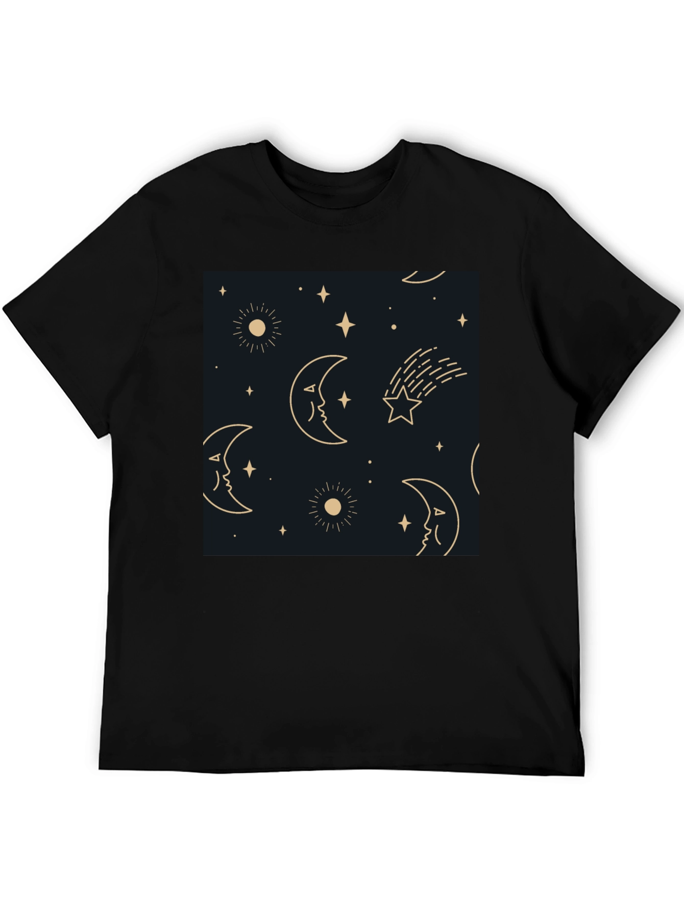 Celestial Dreamscape Tee - Stars Moons Comfort