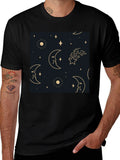 Celestial Dreamscape Tee - Stars Moons Comfort