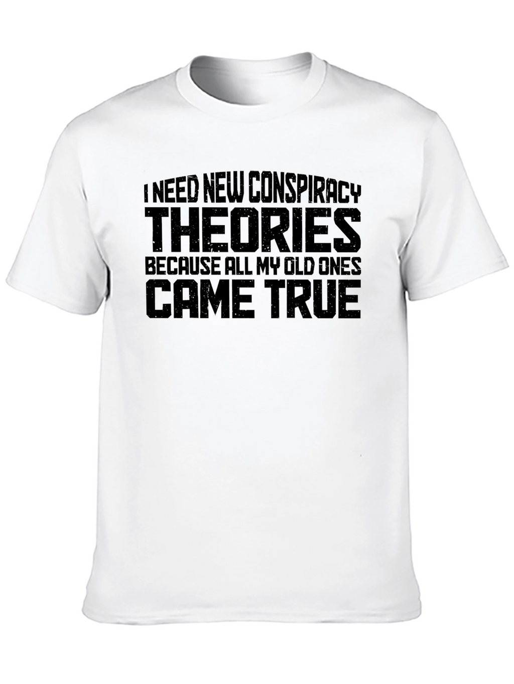 Conspiracy Theory Graphic Tee - Mens Black T-Shirt