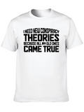 Conspiracy Theory Graphic Tee - Mens Black T-Shirt