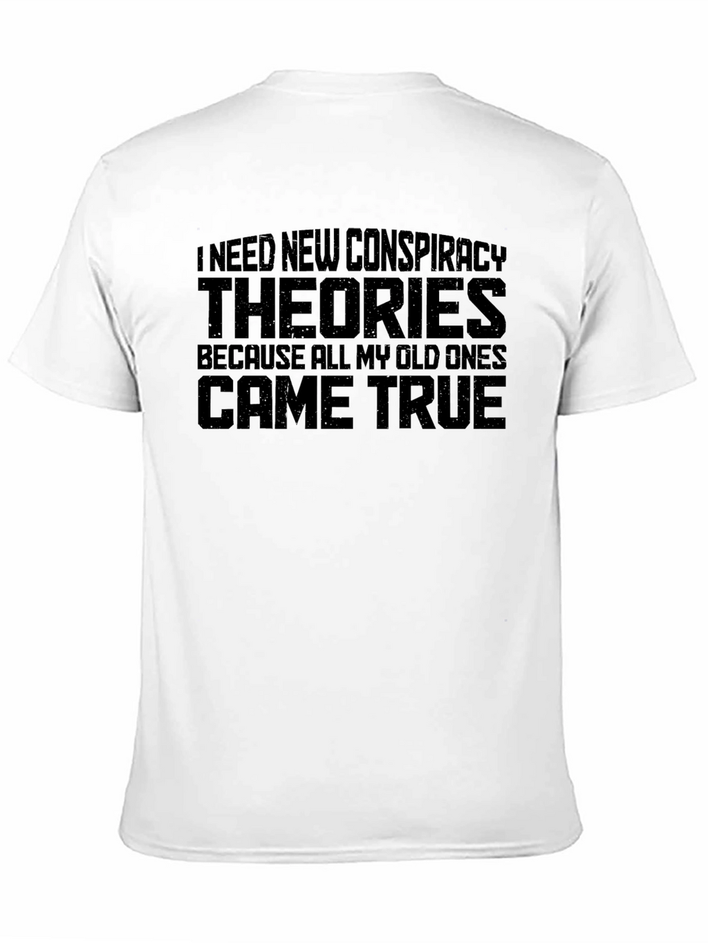 Conspiracy Theory Graphic Tee - Mens Black T-Shirt