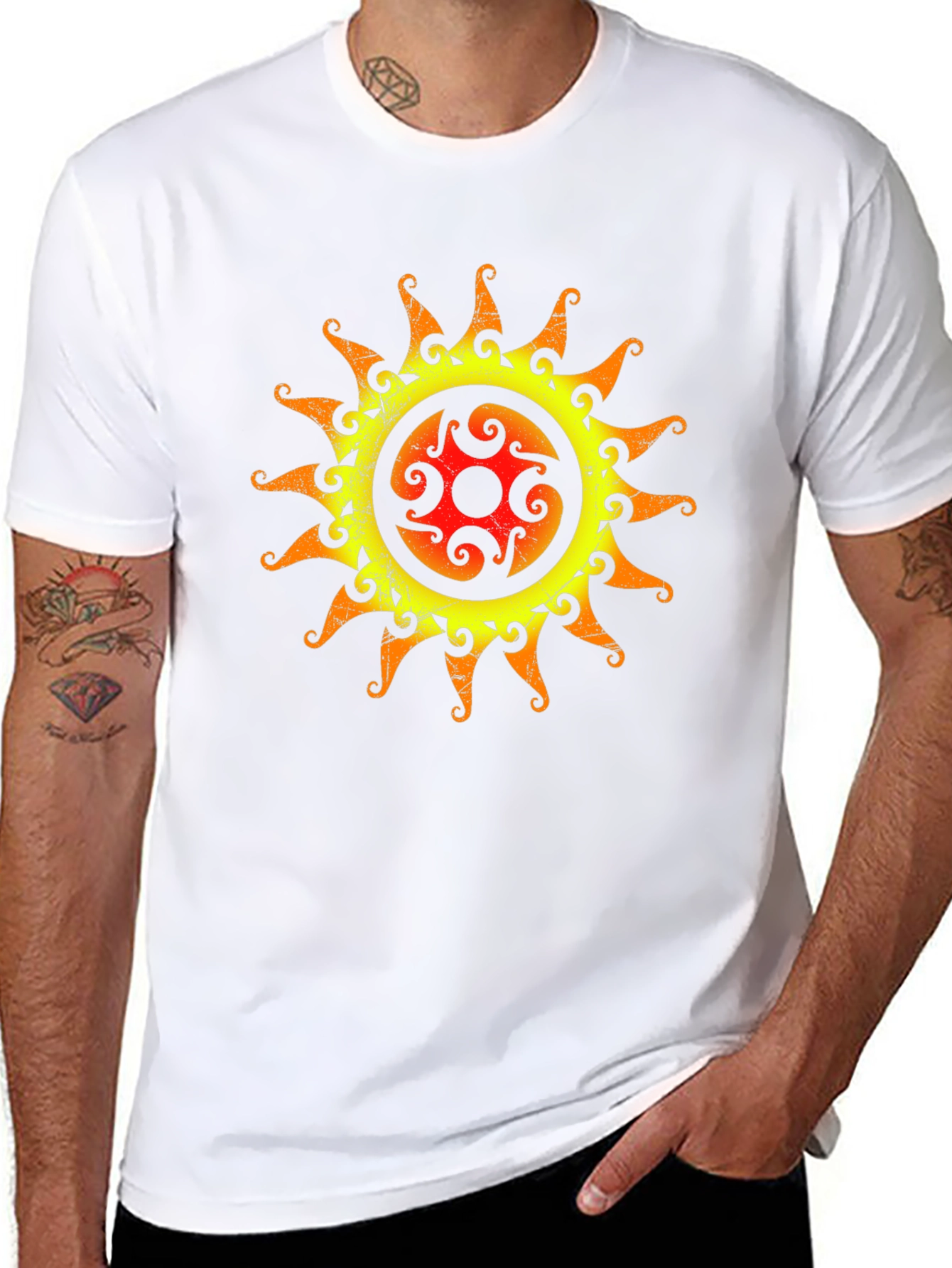 Sunburst Graphic Tee - Stylish & Unique
