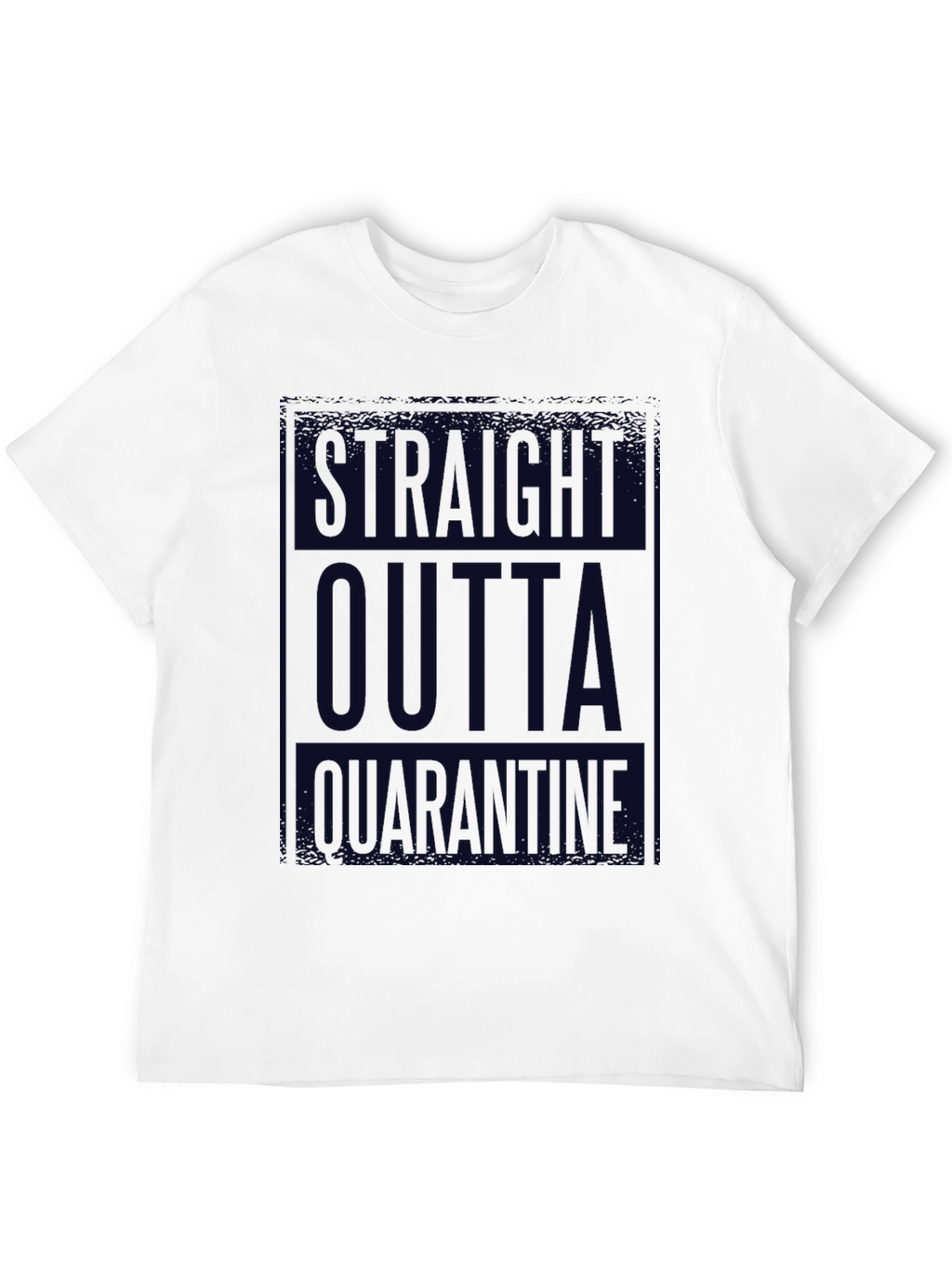Straight Outta Quarantine Black T-Shirt