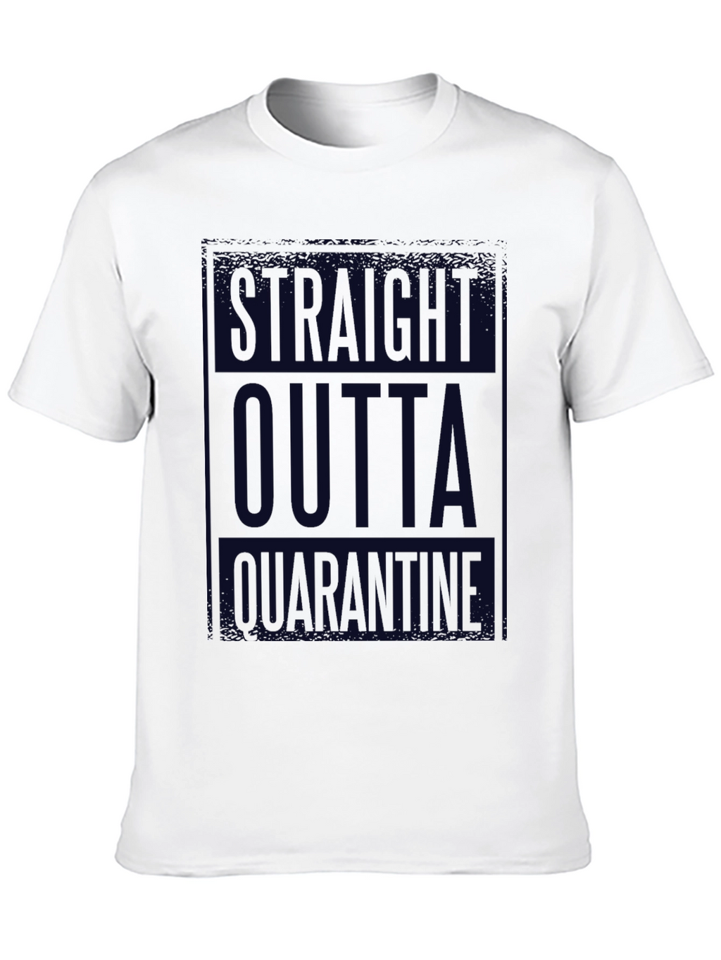 Straight Outta Quarantine Black T-Shirt