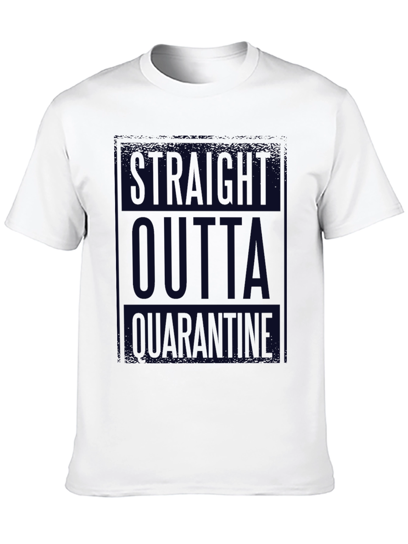 Straight Outta Quarantine Black T-Shirt