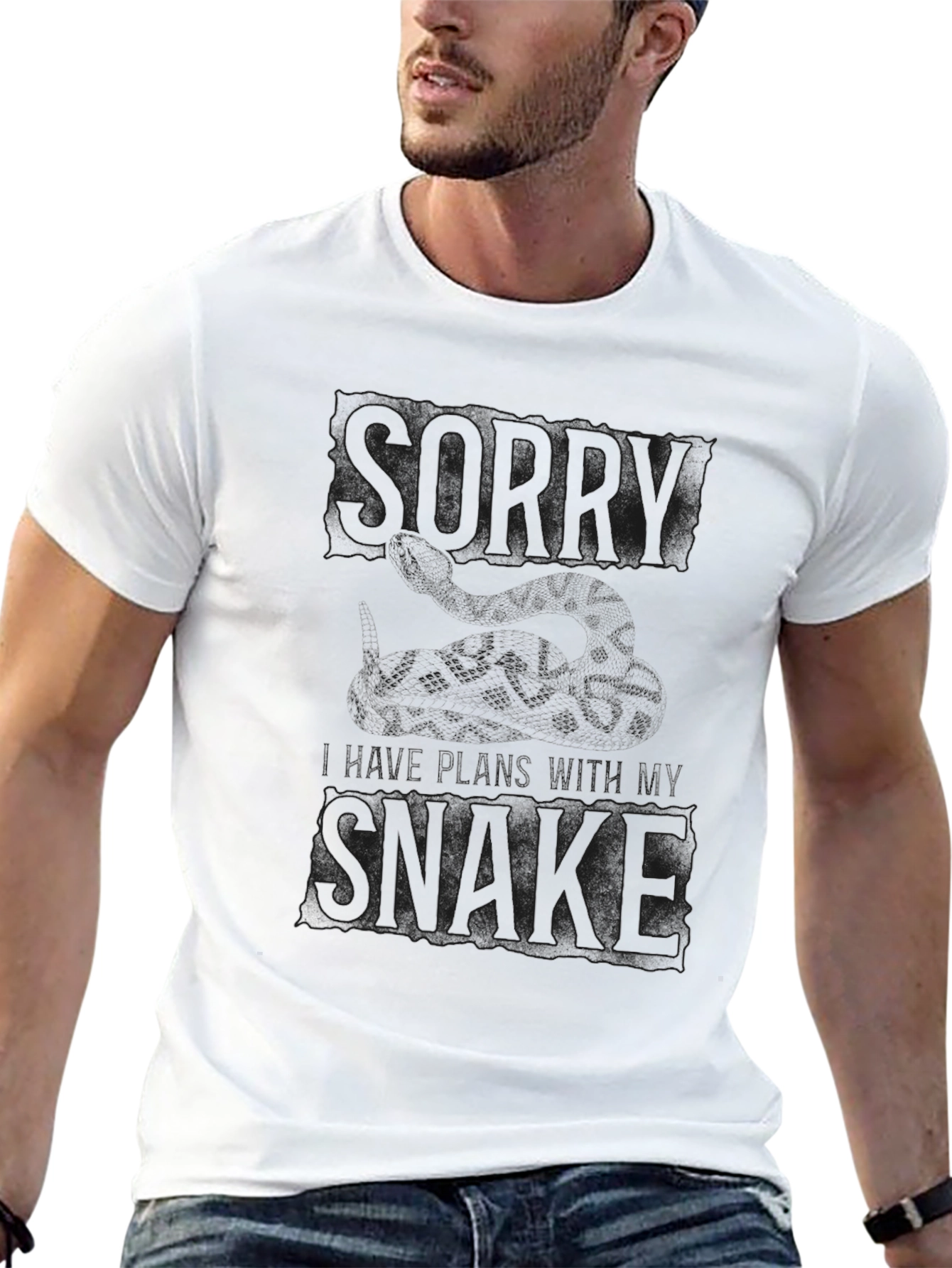 Sorry Im Late T-Shirt - Snake Design