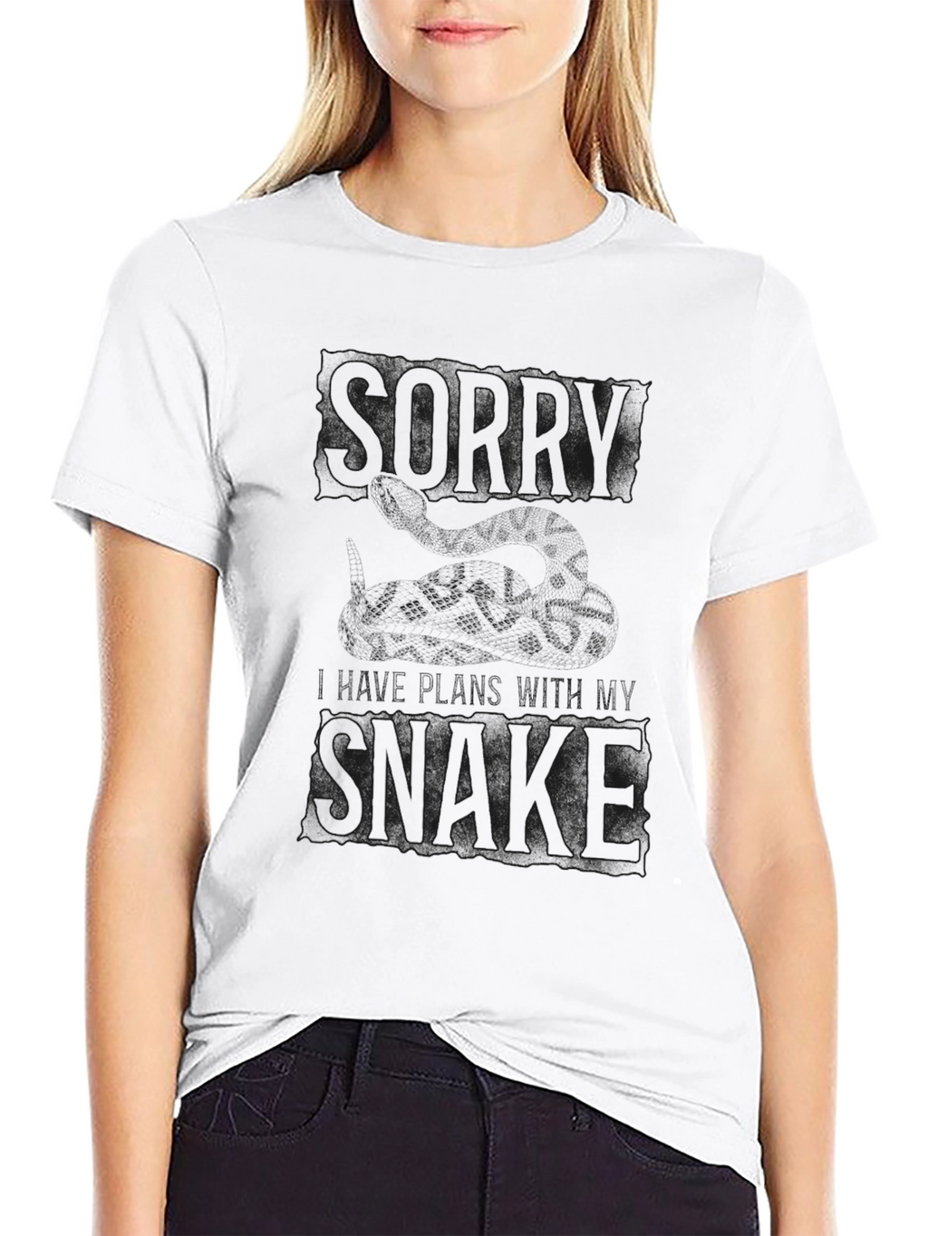 Sorry Im Late T-Shirt - Snake Design