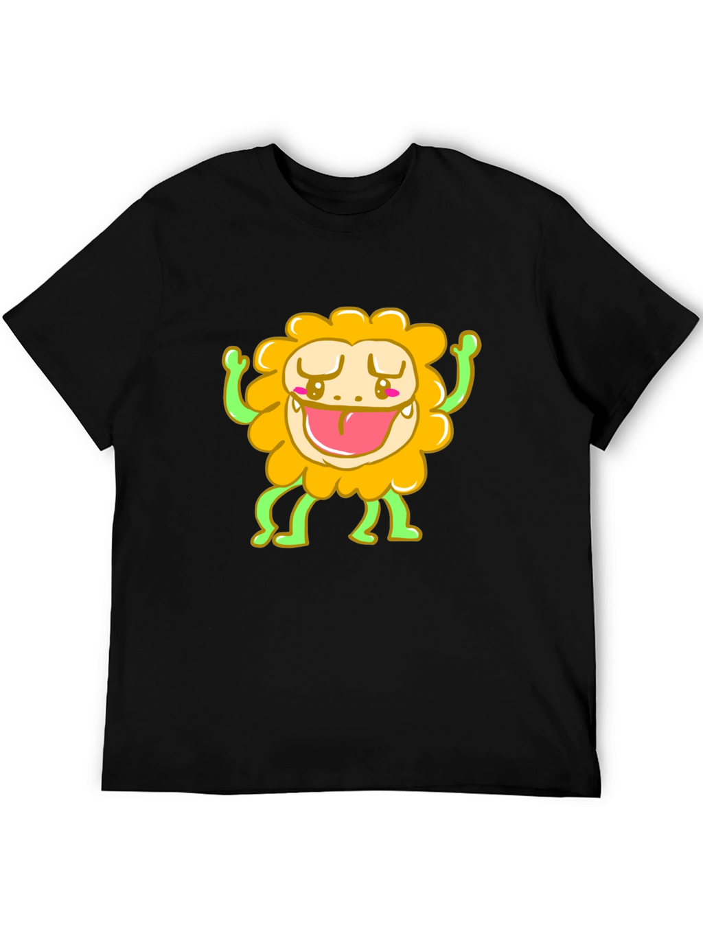 Funny Monster Graphic Tee - Black T-Shirt