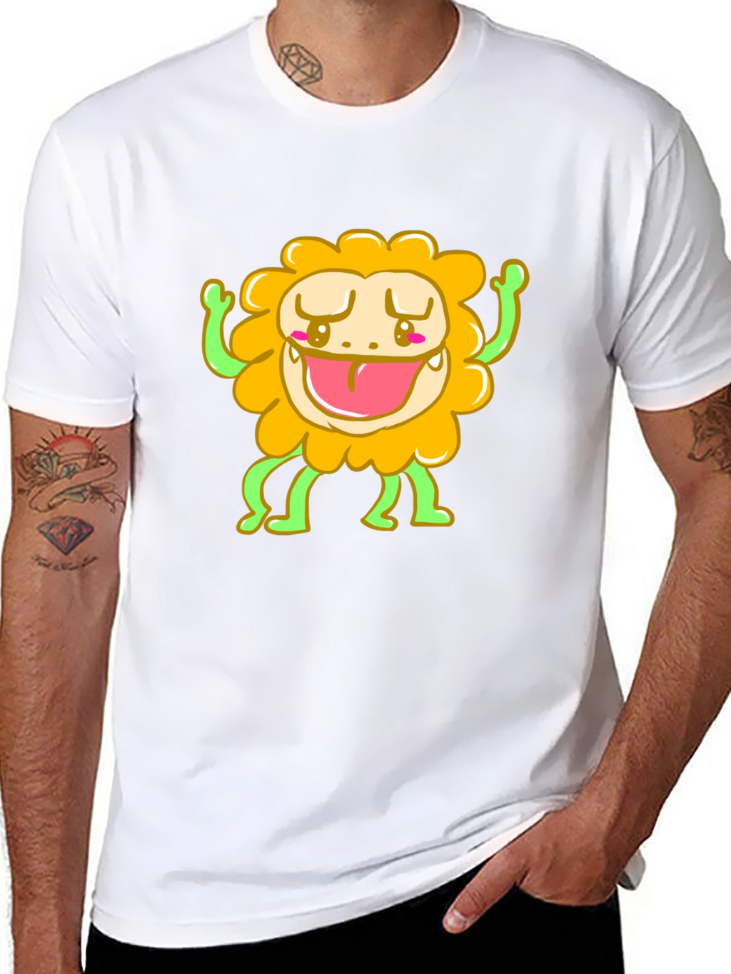 Funny Monster Graphic Tee - Black T-Shirt