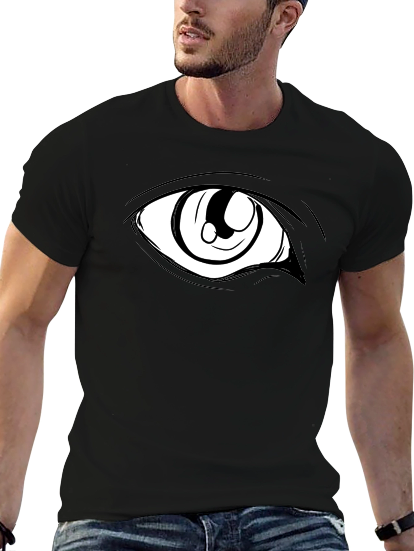 Eye Graphic Black T-Shirt