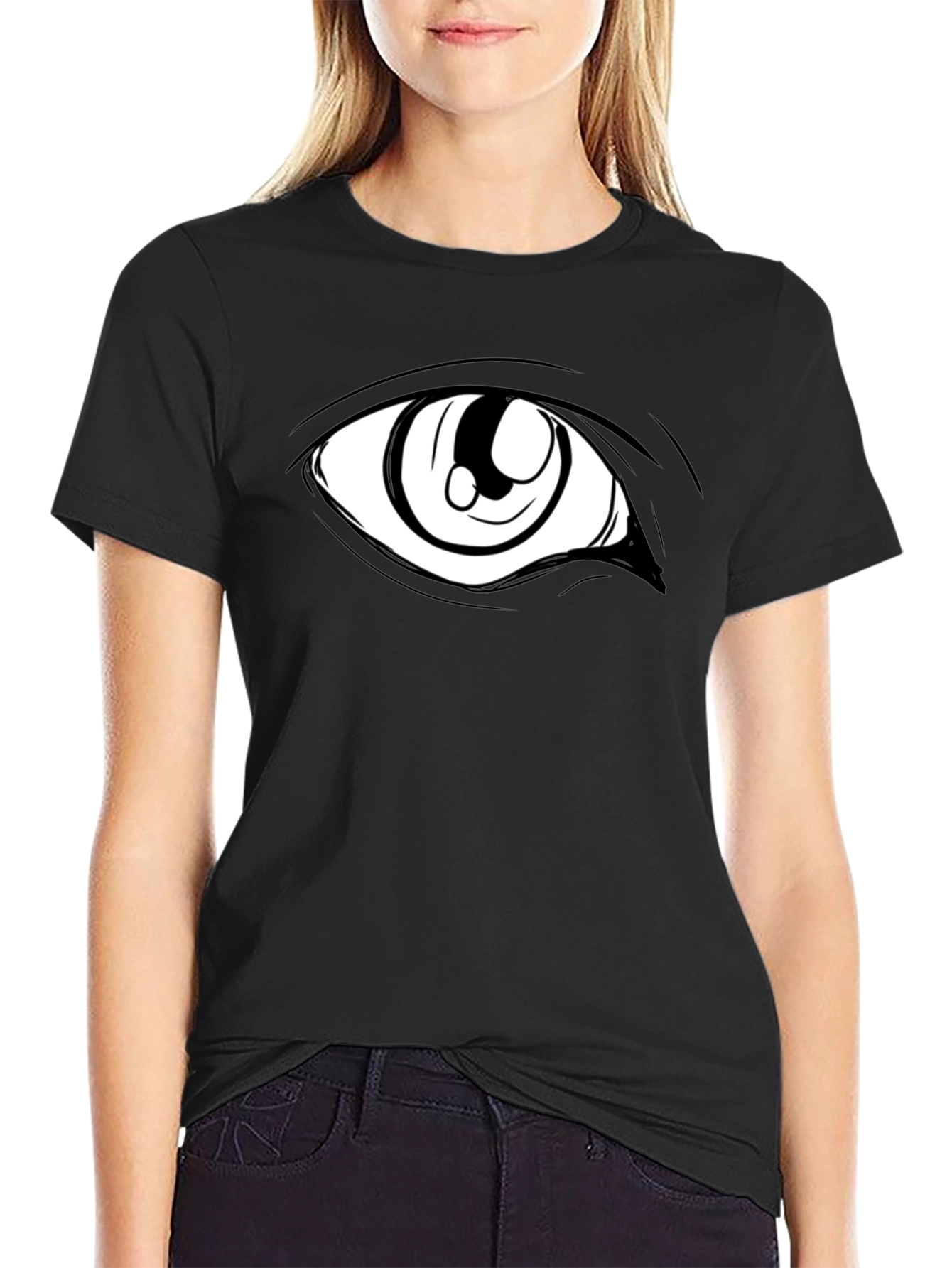 Eye Graphic Black T-Shirt