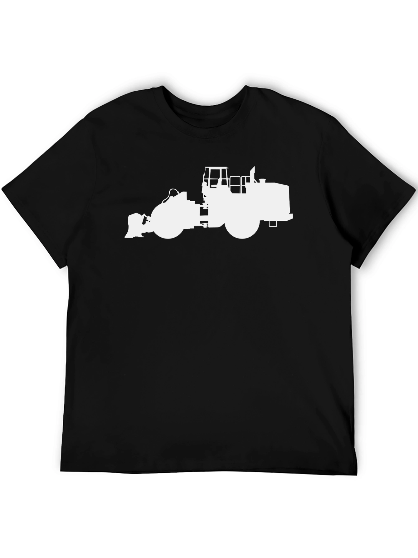 Bulldozer Silhouette T-Shirt - Construction Vehicle Tee