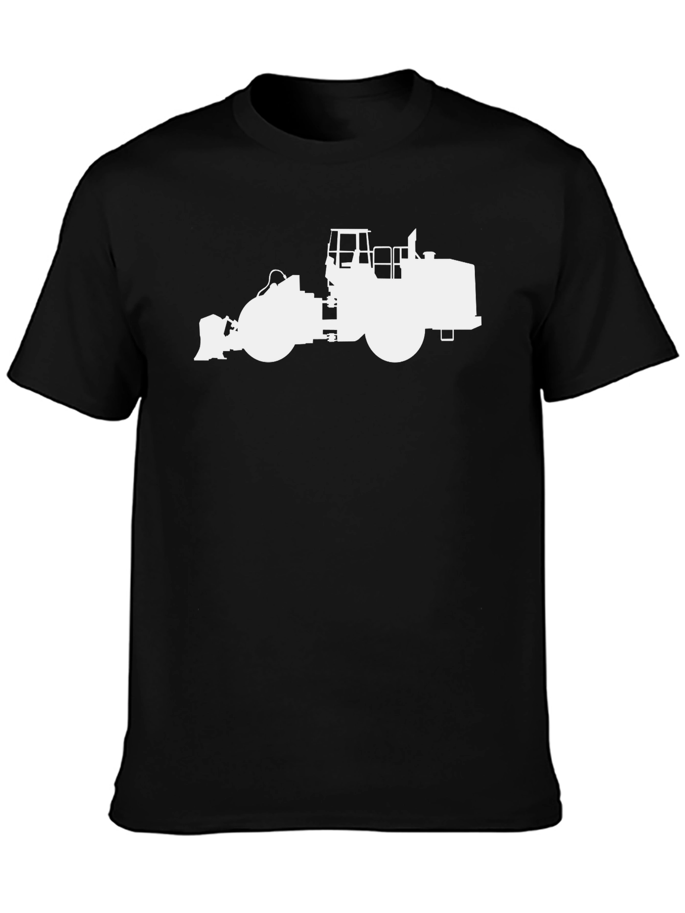 Bulldozer Silhouette T-Shirt - Construction Vehicle Tee