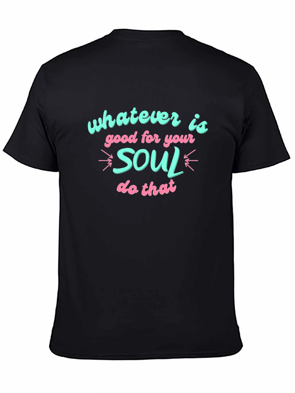 Soulful Graphic Print Black T-Shirt