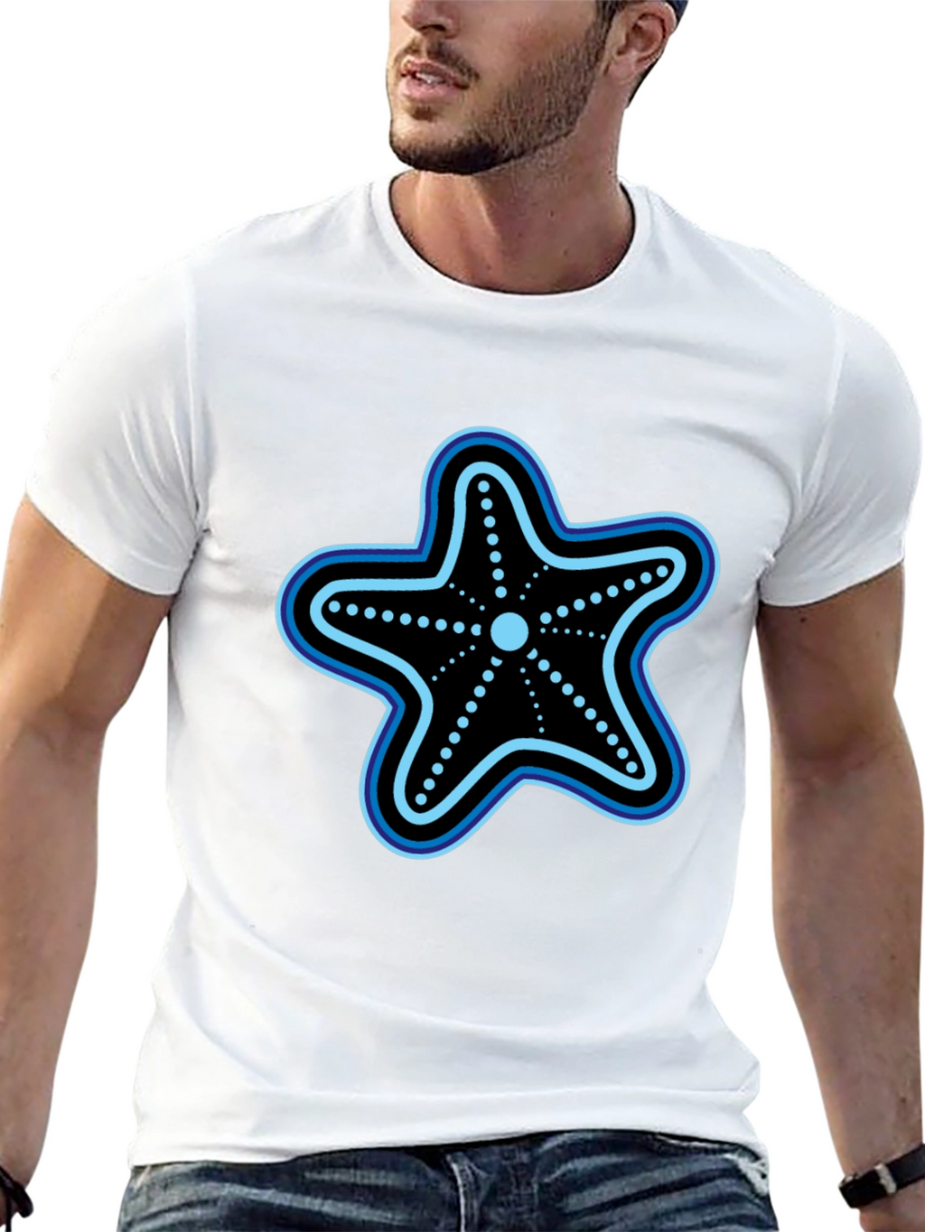 Starfish Graphic T-Shirt - Black