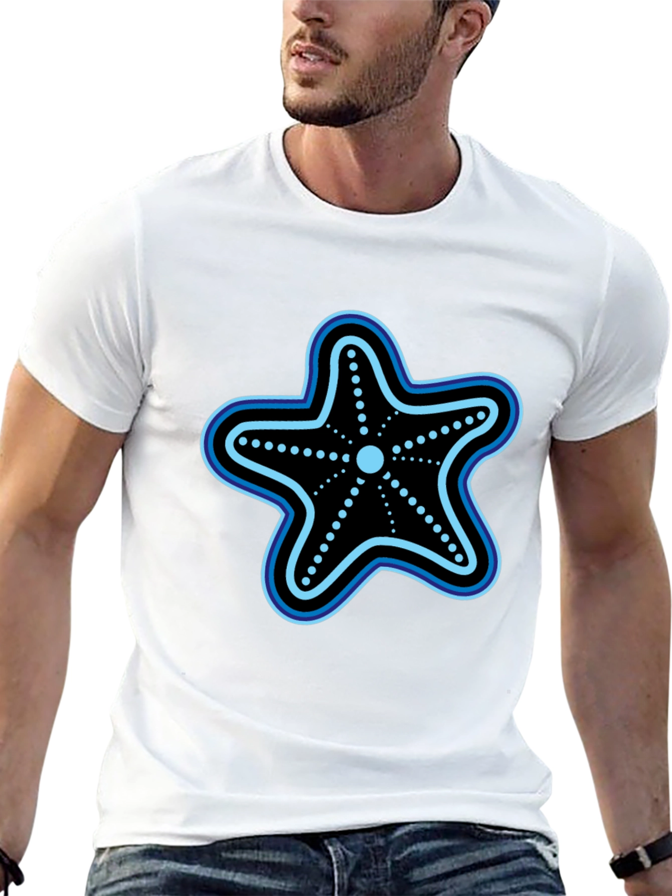 Starfish Graphic T-Shirt - Black