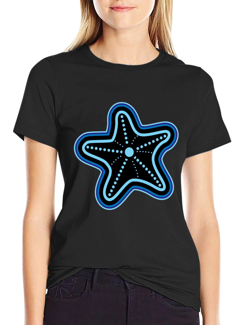 Starfish Graphic T-Shirt - Black