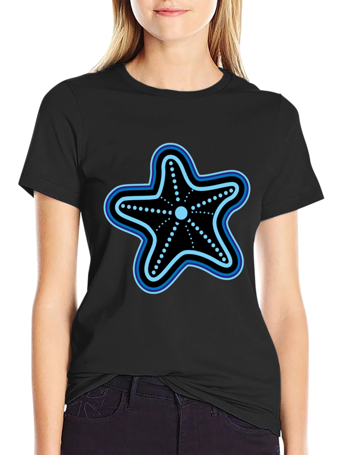 Starfish Graphic T-Shirt - Black