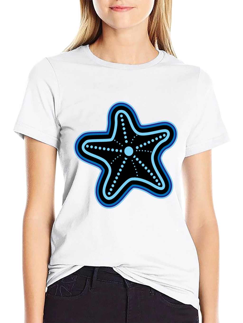Starfish Graphic T-Shirt - Black