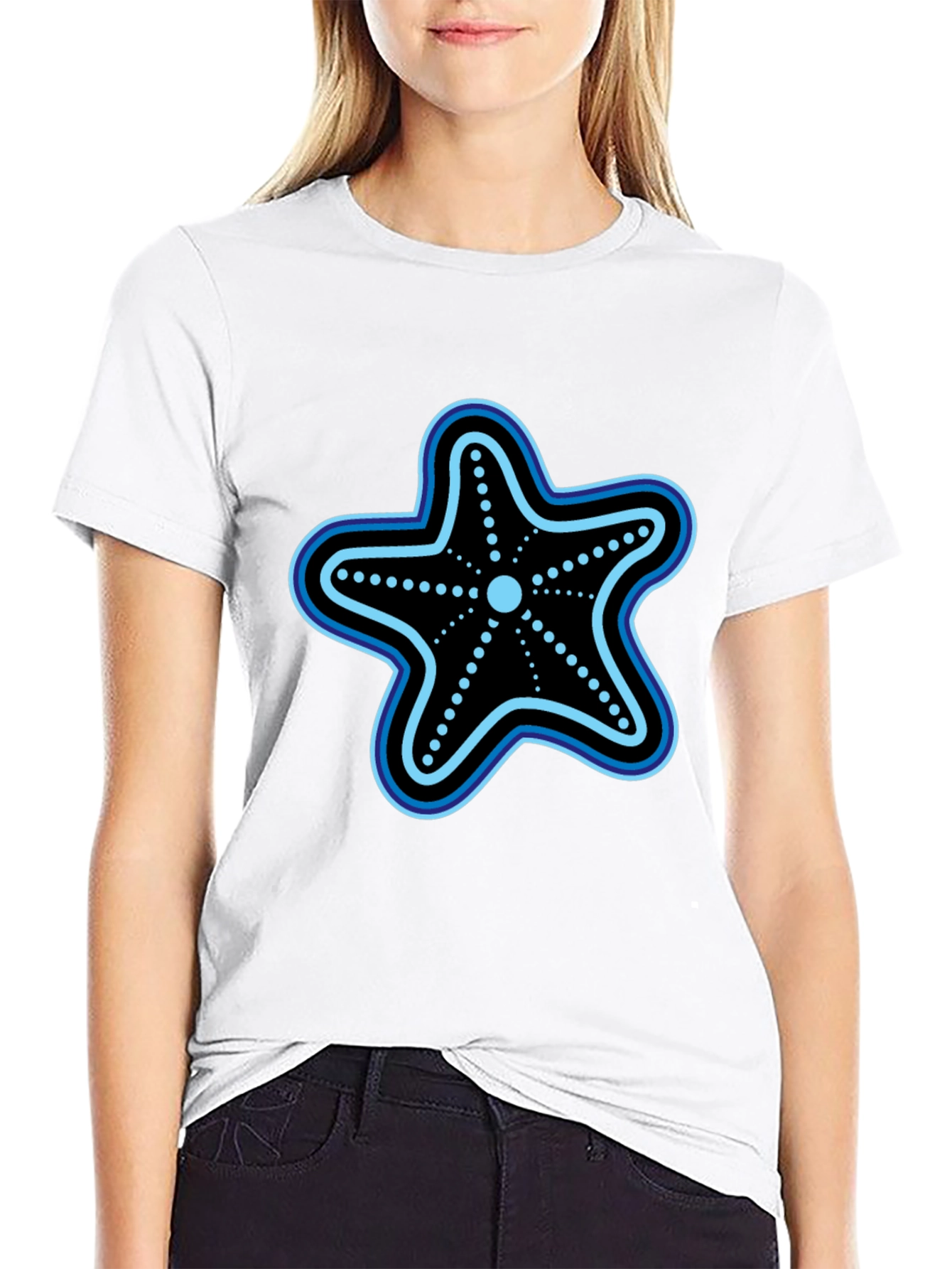 Starfish Graphic T-Shirt - Black