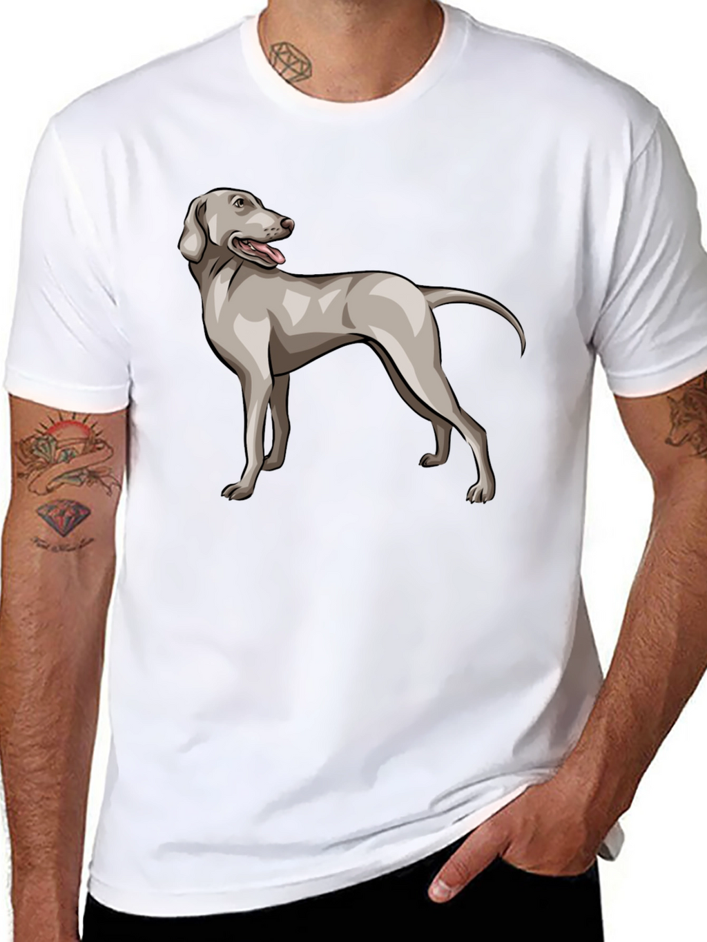 Dog Breed Graphic Tee - Black T-Shirt