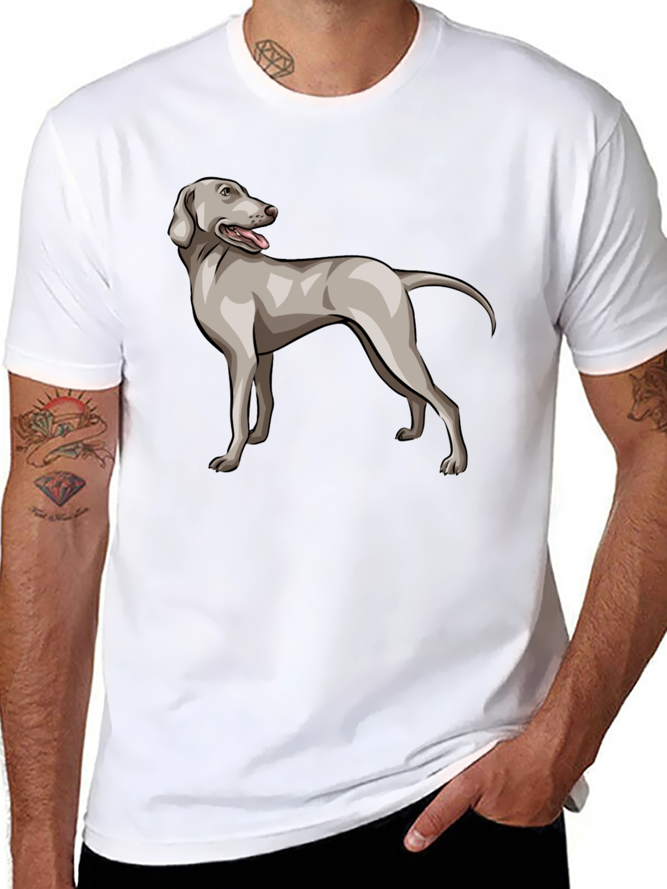 Dog Breed Graphic Tee - Black T-Shirt