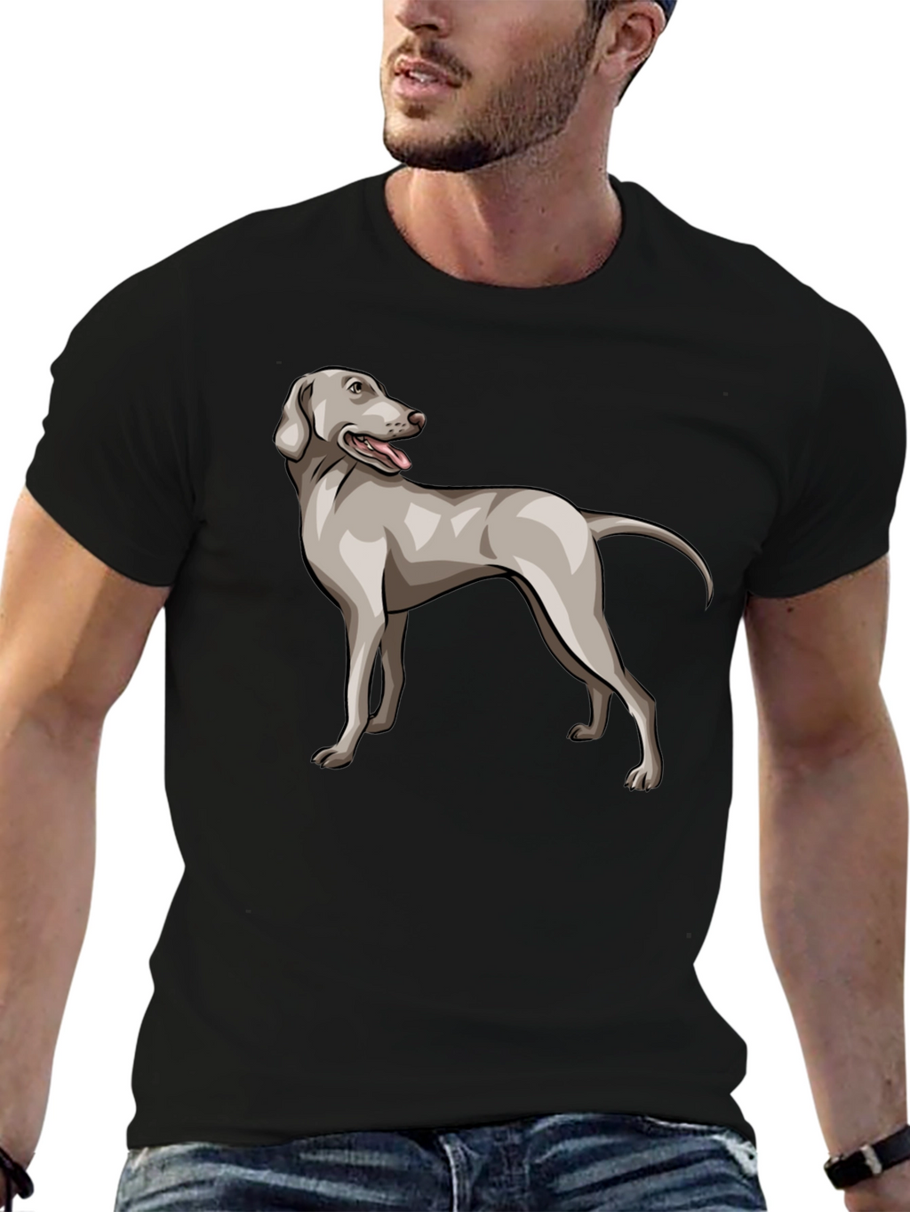 Dog Breed Graphic Tee - Black T-Shirt