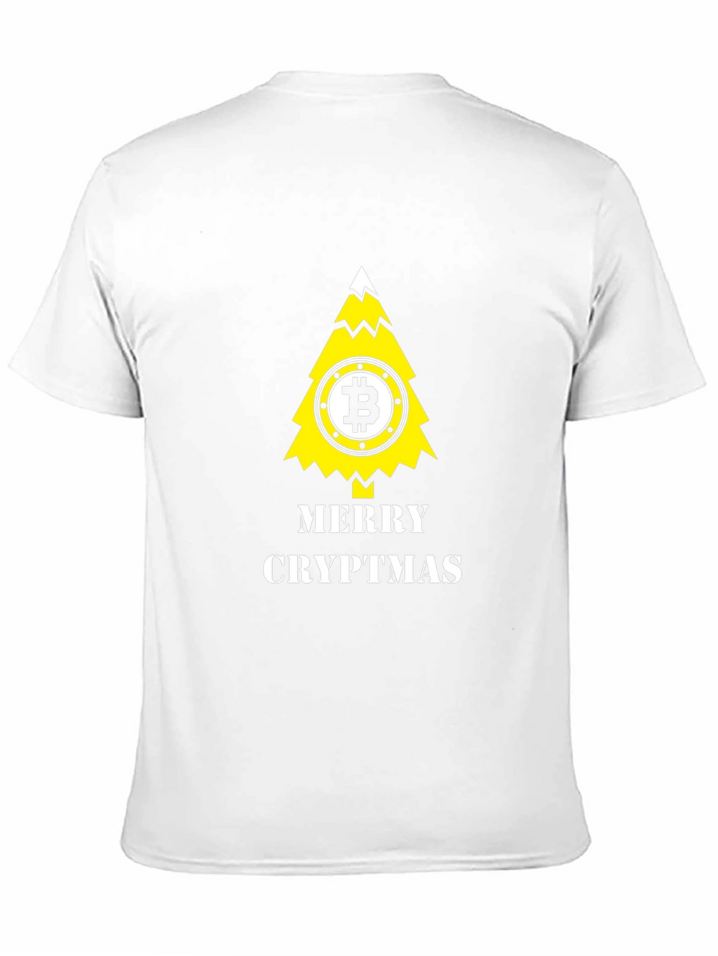 Merry Cryptmas Bitcoin Tree Black T-Shirt